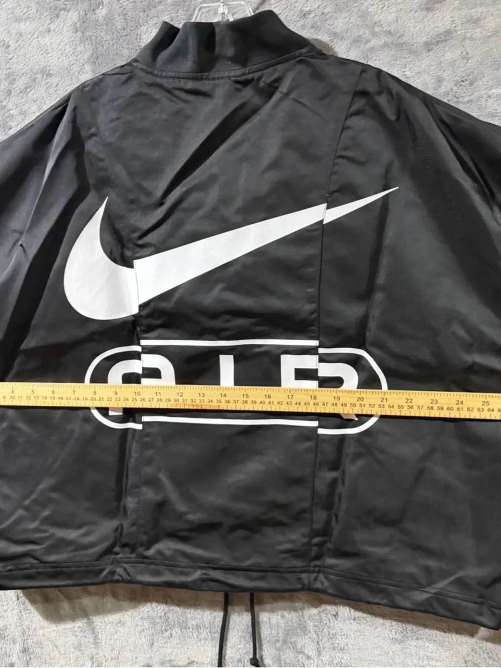 Nike Air Black Oversized Woven Bomber Jacket [FN1908-010] Women's Sz Small $135 - Picture 3 of 11